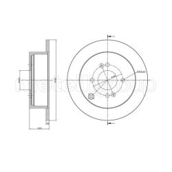 Stabdžių diskas METELLI 23-0931C