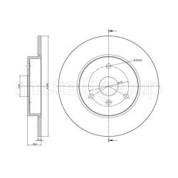 Stabdžių diskas METELLI 23-0943C