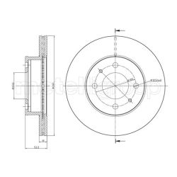Stabdžių diskas METELLI 23-0955