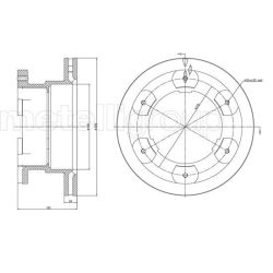 Stabdžių diskas METELLI 23-0990