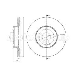 Stabdžių diskas METELLI 23-0999