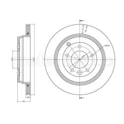Stabdžių diskas METELLI 23-1019C