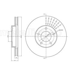 Stabdžių diskas METELLI 23-1036C