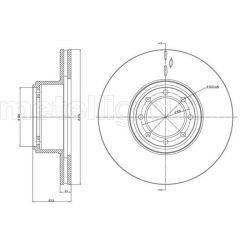 Stabdžių diskas METELLI 23-1040C