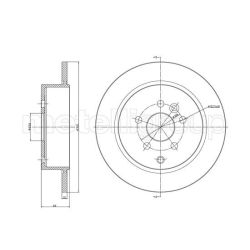 Stabdžių diskas METELLI 23-1052C