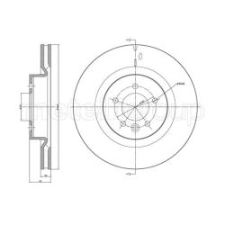 Stabdžių diskas METELLI 23-1067C