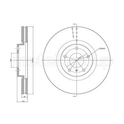 Stabdžių diskas METELLI 23-1070C