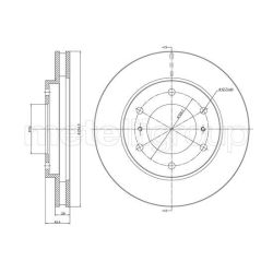 Stabdžių diskas METELLI 23-1076C