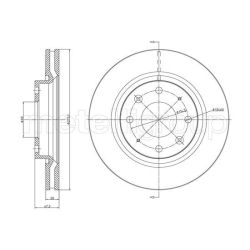 Stabdžių diskas METELLI 23-1078C