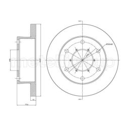 Stabdžių diskas METELLI 23-1088C