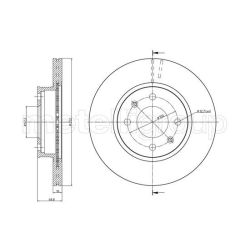 Stabdžių diskas METELLI 23-1104