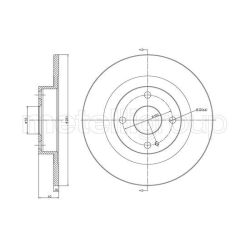 Stabdžių diskas METELLI 23-1112