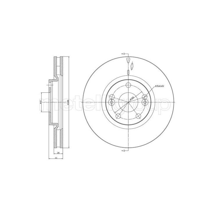 Stabdžių diskas METELLI 23-1130