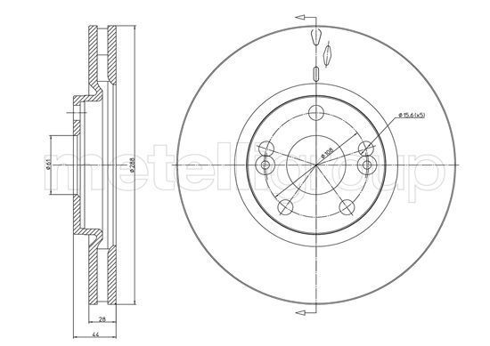 Stabdžių diskas METELLI 23-1130