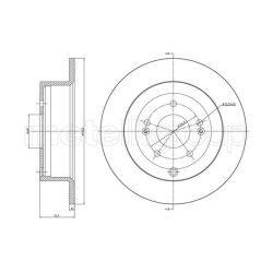 Stabdžių diskas METELLI 23-1143C