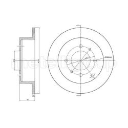 Stabdžių diskas METELLI 23-1207C