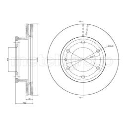 Stabdžių diskas METELLI 23-1214