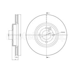 Stabdžių diskas METELLI 23-1234C