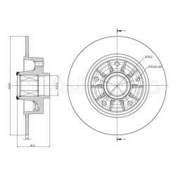 Stabdžių diskas METELLI 23-1241