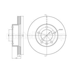 Stabdžių diskas METELLI 23-1286C