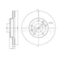 Stabdžių diskas METELLI 23-1288C