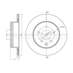 Stabdžių diskas METELLI 23-1322C