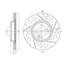 Stabdžių diskas METELLI 23-1343FC