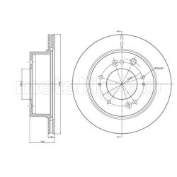 Stabdžių diskas METELLI 23-1344C