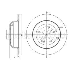 Stabdžių diskas METELLI 23-1347C