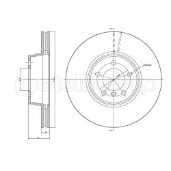 Stabdžių diskas METELLI 23-1357C