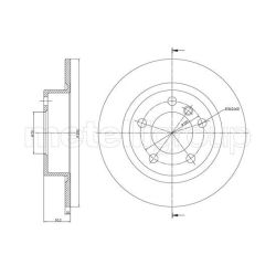 Stabdžių diskas METELLI 23-1379C