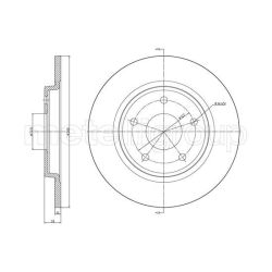 Stabdžių diskas METELLI 23-1382C