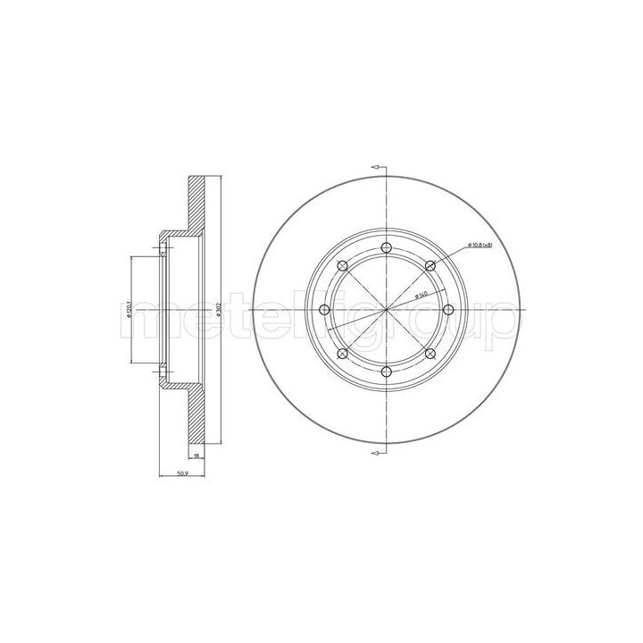 Stabdžių diskas METELLI 23-1385C