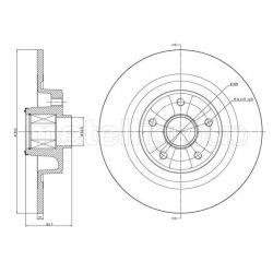 Stabdžių diskas METELLI 23-1396