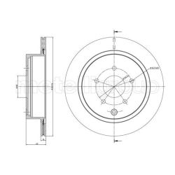 Stabdžių diskas METELLI 23-1406C
