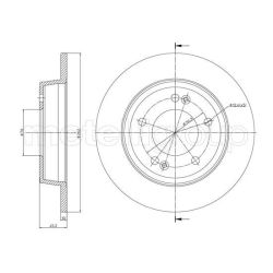 Stabdžių diskas METELLI 23-1440C
