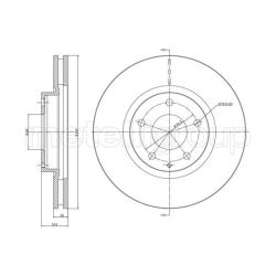 Stabdžių diskas METELLI 23-1455C