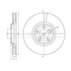 Stabdžių diskas METELLI 23-1496C
