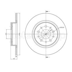 Stabdžių diskas METELLI 23-1506C