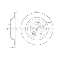 Stabdžių diskas METELLI 23-1514C