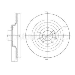 Stabdžių diskas METELLI 23-1552C