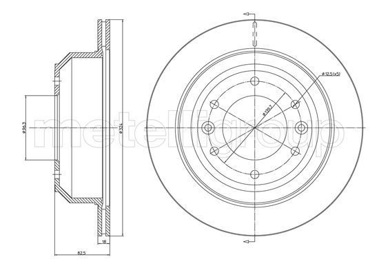 Stabdžių diskas METELLI 23-1556