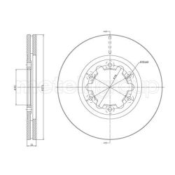 Stabdžių diskas METELLI 23-1675C