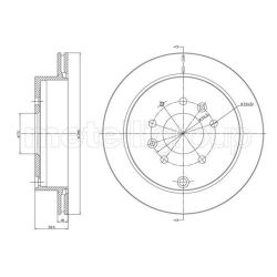Stabdžių diskas METELLI 23-1730C
