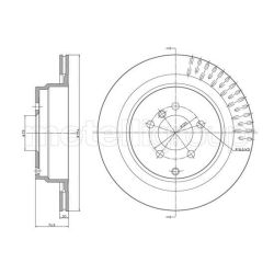 Stabdžių diskas METELLI 23-1731C