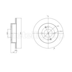 Stabdžių diskas METELLI 23-1761C
