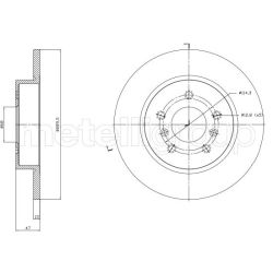 Stabdžių diskas METELLI 23-1763C
