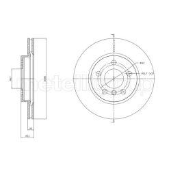 Stabdžių diskas METELLI 23-1770C