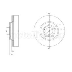 Stabdžių diskas METELLI 23-1772C