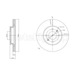 Stabdžių diskas METELLI 23-1870C
